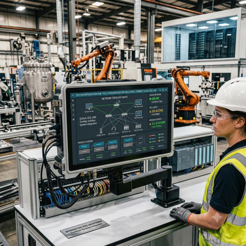 SCADA HMI and DCS integration control room by Bawga Automation Myanmar
