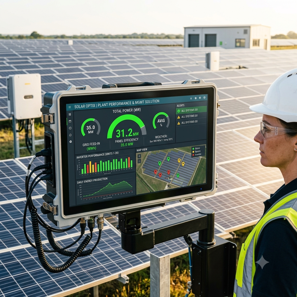 Solar plant monitoring SCADA visualization by Bawga Automation Myanmar